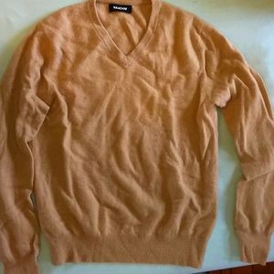 NAADAM Unisex tan v neck cashmere sweater